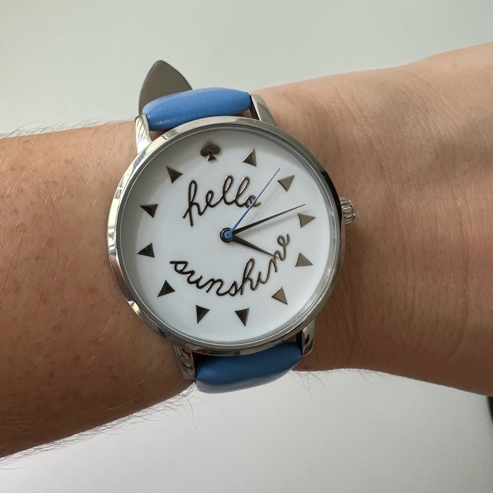 💙☀️ Kate Spade Hello Sunshine blue watch. Used, good condition. No box/battery.